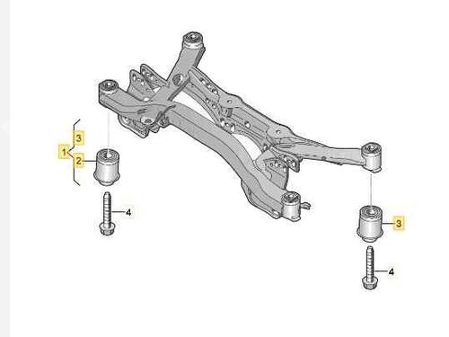 Used Rear axle SKODA SUPERB II (3T4) 1.9 TDI (105 hp) 24920324