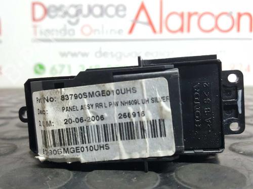 Left rear window switch HONDA CIVIC VIII Hatchback (FN, FK) 2.2 CTDi (FK3) | BP2736048I29