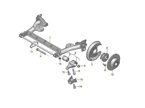 Hinterachse für AUDI A6 C5 (4B2) 2.5 TDI (155 hp) 16968297