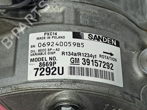 AC compressor OPEL ASTRA K (B16) 1.4 Turbo (68) | BP11178463M34 