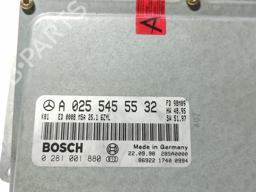 Engine control unit (ECU) MERCEDES-BENZ E-CLASS (W210) E 300 Turbo-D (210.025) | BP18837562M57 