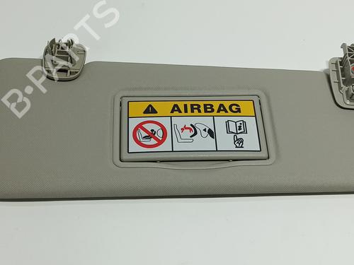 Right sun visor RENAULT CAPTUR I (J5_, H5_) 1.5 dCi 90 (J5N4, J5M5, J5MW, J5M6, J5AL, J5AJ) | BP11331248I2