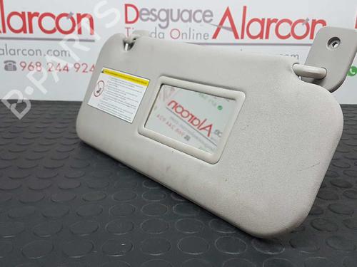 Right sun visor PEUGEOT 207 (WA_, WC_) 1.6 HDi | BP2771790I2 