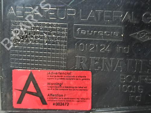 Air vent RENAULT SCÉNIC III (JZ0/1_) 1.5 dCi | BP20610327I21