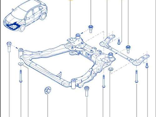 Used Subframe RENAULT KOLEOS I (HY_) 2.0 dCi 4x4 (HY0K) (150 hp) 11187243