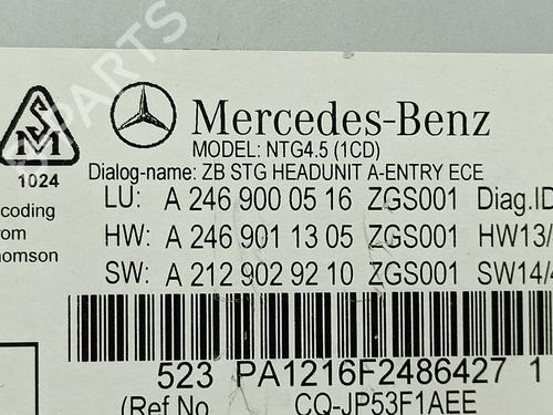 Radio MERCEDES-BENZ GLA-CLASS (X156) GLA 200 CDI / d (156.908) | BP17461617E6