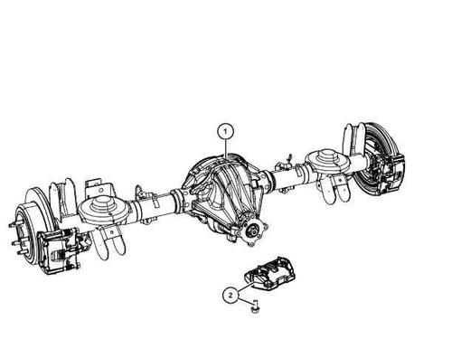 Used Rear axle JEEP CHEROKEE (KK) [2007-2025]  24883581