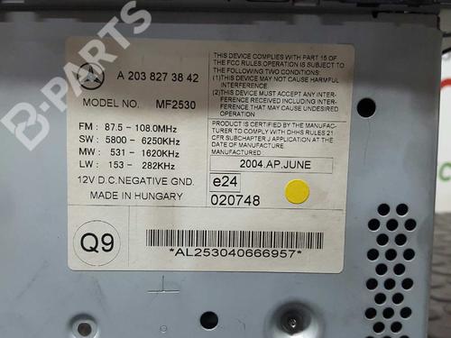 Radio MERCEDES-BENZ C-CLASS T-Model (S203) C 200 CDI (203.204) | BP2772384E6 