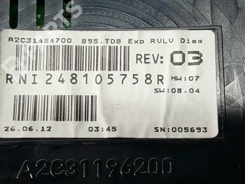 Instrument cluster RENAULT MEGANE III Hatchback (BZ0/1_, B3_) 1.5 dCi (BZ0C) | BP2743831C47 