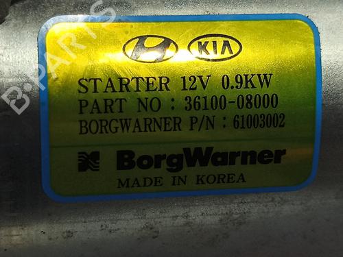 Startmotor HYUNDAI i20 III (BC3, BI3) 1.0 T-GDI hybrid 48V | BP27689018M8