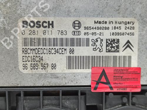 Engine control unit (ECU) PEUGEOT 206 Hatchback (2A/C) 1.4 HDi | BP28446333M57