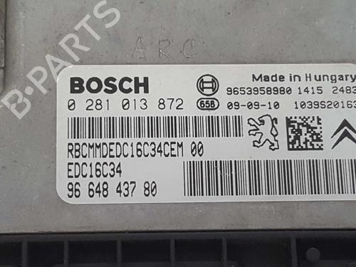 Engine control unit (ECU) PEUGEOT PARTNER Box Body/MPV 1.6 HDi | BP9587900M57 