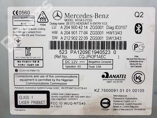 Electronic module MERCEDES-BENZ GLK-CLASS (X204) 200 CDI (204.901) | BP2782658M83 