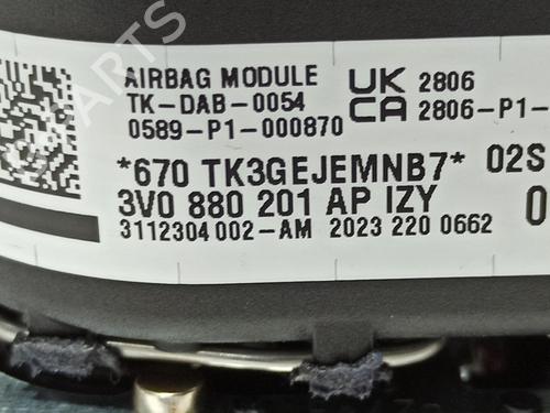 Førerens kollisjonspute SKODA SCALA (NW1) 1.0 TSI | BP28061337C9 