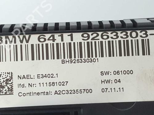 Climate control BMW 1 Coupe (E82) 123 d | BP3202919I5