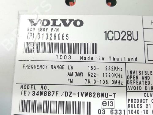 Radio VOLVO XC90 I (275) D5 AWD | BP3287158E6