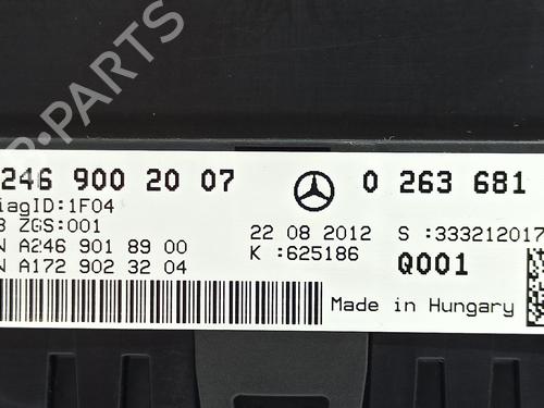 Instrument cluster MERCEDES-BENZ B-CLASS Sports Tourer (W246, W242) B 200 CDI (246.201) | BP10697205C47