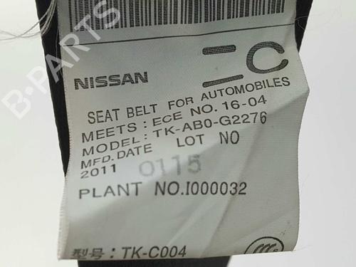 Rear center seatbelt INFINITI M (Y51) 30d | BP8750001I27 