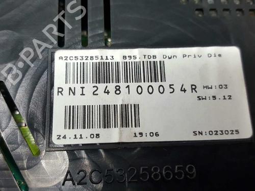 Instrument cluster RENAULT MEGANE III Hatchback (BZ0/1_, B3_) 1.9 dCi (BZ0N, BZ0J) | BP2737636C47