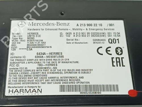 Electronic module MERCEDES-BENZ A-CLASS (W176) A 200 CDI / d (176.008) | BP17834093M83 