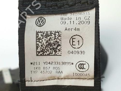 Rear left seatbelt VW SCIROCCO III (137, 138) 2.0 TDI | BP6930753I29 