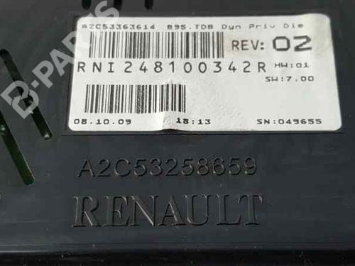 Instrument cluster RENAULT MEGANE III Hatchback (BZ0/1_, B3_) 2.0 dCi (BZ0Y) | BP5860668C47 