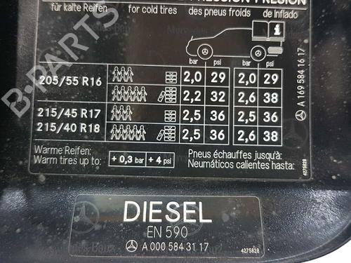 Fuel flap MERCEDES-BENZ B-CLASS Sports Tourer (W245) B 200 CDI (245.208) | BP6337274C131