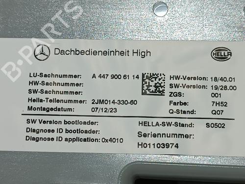 Interior roof light MERCEDES-BENZ V-CLASS (W447) V 200 CDI / d 4-matic (447.811, 447.813, 447.815) | BP24459964I8