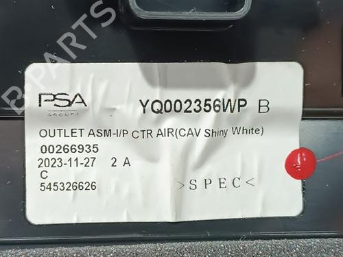 Air vent CITROËN C3 AIRCROSS II (2R_, 2C_) 1.2 PureTech 110 (2RHNZB, 2RHNZW, 2RHNPX, 2RHNPJ) | BP21085756I21 