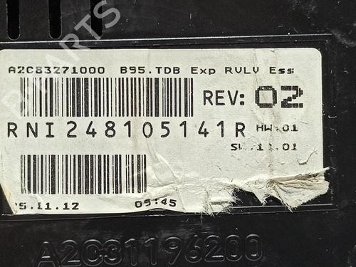 Instrument cluster RENAULT MEGANE III Hatchback (BZ0/1_, B3_) 1.6 16V (BZ0H) | BP12319289C47 
