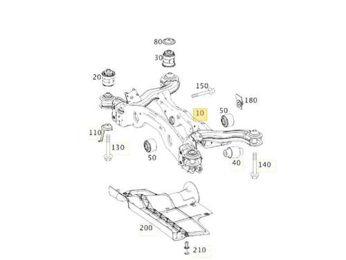Used Rear axle MERCEDES-BENZ B-CLASS Sports Tourer (W246, W242) B 200 CDI (246.201) (136 hp) 16394859