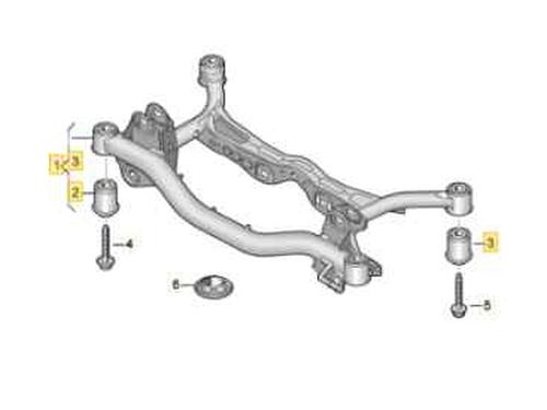 Hinterachse für VW PASSAT B6 Variant (3C5) 2.0 TDI (140 hp) 22773865