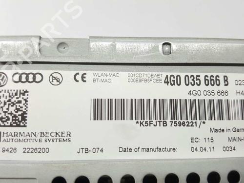 Radio AUDI A6 C7 (4G2, 4GC) 3.0 TDI quattro | BP3675711E6 