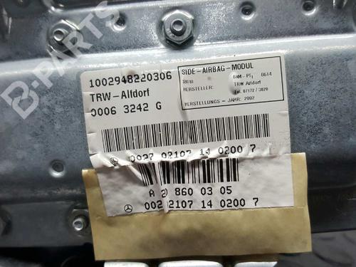 Left door airbag MERCEDES-BENZ S-CLASS (W220) S 320 CDI (220.026, 220.126) | BP11423699C52 