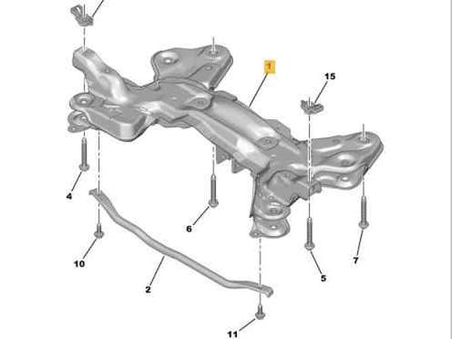 Used Subframe CITROËN C-ELYSEE (DD_) 1.6 HDI 92 (92 hp) 29171158
