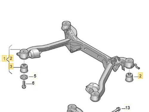 Hinterachse AUDI A4 B6 (8E2) 2.0 (130 hp) 3R0505235 | 8E0505235BN