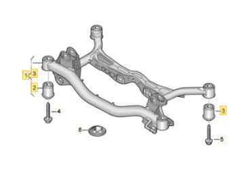 Used Rear axle VW PASSAT B6 (3C2) 1.9 TDI (105 hp) 10554815