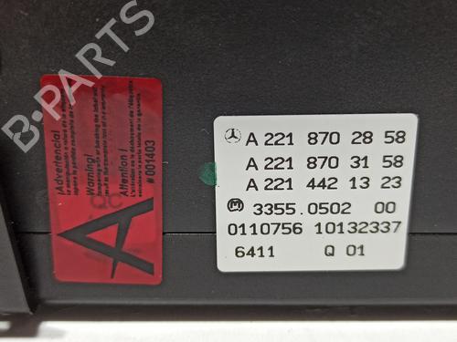 Climate control MERCEDES-BENZ S-CLASS (W221, V221) S 320 CDI (221.022, 221.122) | BP20163387I5