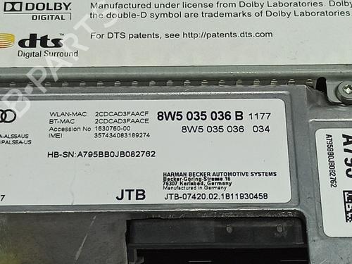 Elektronisk modul AUDI A4 B9 (8W2, 8WC) 2.0 TDI | BP27290000M83 