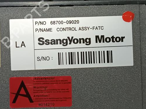 AC Styreenhet / Manøvreringsenhet SSANGYONG KYRON 2.0 Xdi | BP15068931I5 