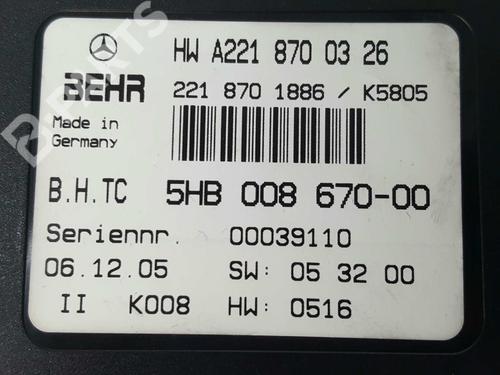 Electronic module MERCEDES-BENZ S-CLASS (W221, V221) S 320 CDI (221.022, 221.122) | BP6009273M83 