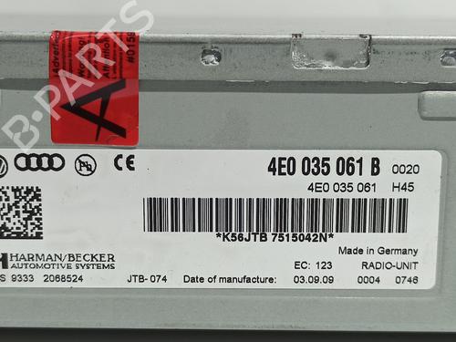 Bilradio AUDI A8 D3 (4E2, 4E8) 3.2 FSI | BP13937519E6