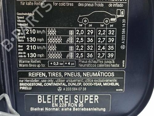 Klapa wlewu paliwa MERCEDES-BENZ C-CLASS Coupe (CL203) C 220 | BP7866597C131 