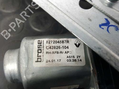Rear right window mechanism RENAULT MEGANE IV Hatchback (B9A/M/N_) 1.2 TCe 130 (B9MR) | BP2772885C25 