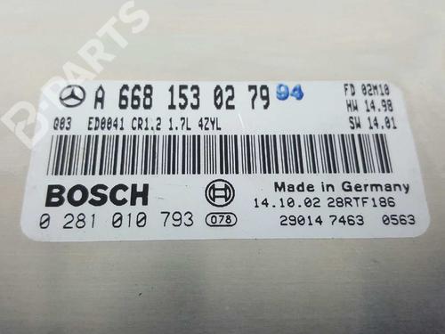 Engine control unit (ECU) MERCEDES-BENZ A-CLASS (W168) A 170 CDI (168.009, 168.109) | BP2758583M57 