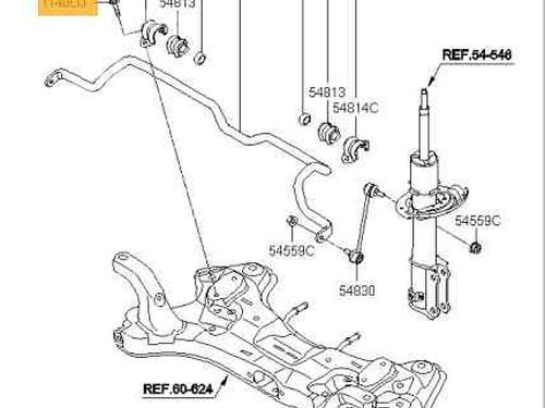 Used Subframe HYUNDAI i20 II (GB, IB) [2014-2021]  29217404