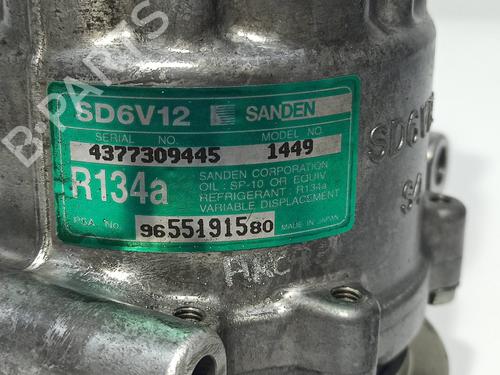 AC compressor PEUGEOT 206 Hatchback (2A/C) 1.4 16V | BP11031658M34 