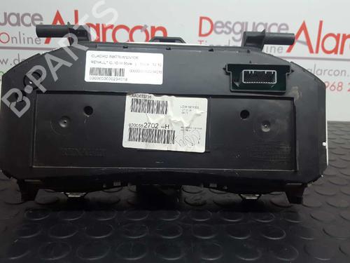 Instrument cluster RENAULT CLIO III (BR0/1, CR0/1) 1.5 dCi (C/BR0G, C/BR1G) | BP2782326C47
