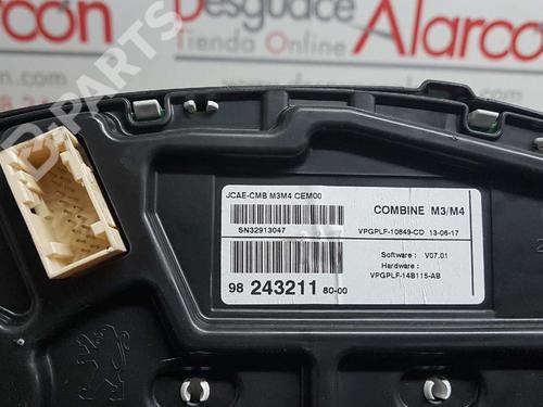 Instrument cluster CITROËN C-ELYSEE (DD_) 1.6 BlueHDi 100 | BP2737960C47 
