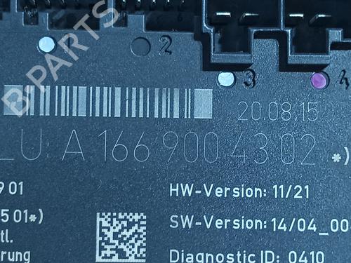 Comfort control module MERCEDES-BENZ GLA-CLASS (X156) GLA 200 CDI / d (156.908) | BP21390328M56 